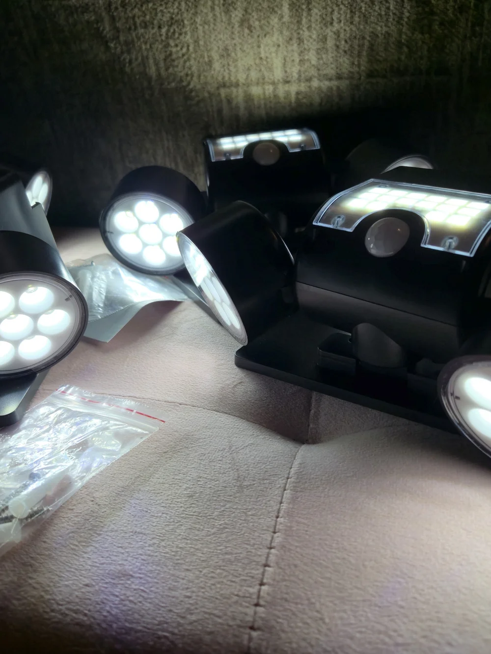 Solar Security Lights, 30 LED Motion Sensor Spotlights, 360° Adjustable IP65 NIB